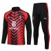 AC Milan Ensemble Sweat d'entraînement 2023/24 - 1-4 Zip Noir Rouge
