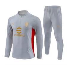 AC Milan Survêtement 2024/25 - 1-4 Zip Gris