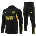 Arsenal Ensemble Sweat d'entraînement 2023/24 - 1-4 Zip Noir Jaune