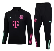 Bayern Munich Ensemble Sweat d'entraînement 2023/24 - 1-4 Zip Noir