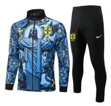 Brésil Ensemble Veste d'entraînement 2024/25 - Bleu