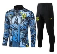 Brésil Survêtement 2024/25 - 1-4 Zip Bleu