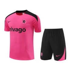 Chelsea FC Ensemble Maillot d'entraînement 2024/25 - Rose