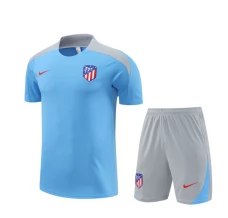 Club Atlético de Madrid Ensemble Maillot d'entraînement 2024/25 - Shorts Bleu