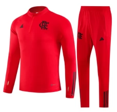 CR Flamengo Ensemble Sweat d'entraînement 2023/24 - 1-4 Zip Rouge