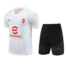 Enfant AC Milan Ensemble Maillot d'entraînement 2023/24 - Shorts Blanc