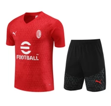 Enfant AC Milan Ensemble Maillot d'entraînement 2023/24 - Shorts Rouge