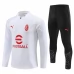 Enfant AC Milan Ensemble Sweat d'entraînement 2023/24 - 1-4 Zip Blanc