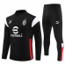Enfant AC Milan Ensemble Sweat d'entraînement 2023/24 - 1-4 Zip Noir Rouge Enfant AC Milan Ensemble Sweat d'entraînement 2023/24 - 1-4 Zip Noir Rouge