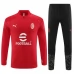 Enfant AC Milan Ensemble Sweat d'entraînement 2023/24 - 1-4 Zip Rouge Enfant AC Milan Ensemble Sweat d'entraînement 2023/24 - 1-4 Zip Rouge