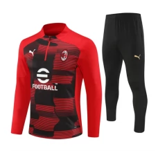 Enfant AC Milan Survêtement 2024/25 - 1-4 Zip Rouge
