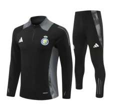 Enfant Al Nassr FC Survêtement 2024/25 - 1-4 Zip Noir Enfant Al Nassr FC Survêtement 2024/25 - 1-4 Zip Noir