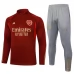 Enfant Arsenal Ensemble Sweat d'entraînement 2023/24 - 1-4 Zip Dark Rouge
