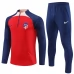 Enfant Atlético Madrid Ensemble Sweat d'entraînement 2023/24 - 1-4 Zip Bleu Rouge