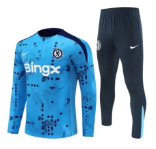 Enfant Chelsea FC Survêtement 2024/25 - 1-4 Zip Bleu