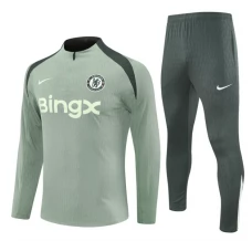 Enfant Chelsea FC Survêtement 2025/26 - 1-4 Zip Vert