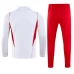 Enfant CR Flamengo Ensemble Sweat d'entraînement 2023/24 - 1-4 Zip Blanc