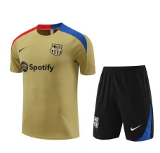 Enfant FC Barcelone Ensemble Maillot d'entraînement 2024/25 - Shorts Gold
