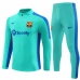 Enfant FC Barcelone Ensemble Sweat d'entraînement 2023/24 - 1-4 Zip Bleu