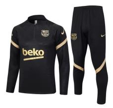 Enfant FC Barcelone Ensemble Sweat d'entraînement 2023/24 - 1-4 Zip Noir
