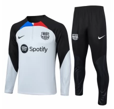 Enfant FC Barcelone Survêtement 2023/24 - 1-4 Zip Gris Noir