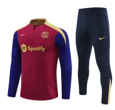 Enfant FC Barcelone Survêtement 2024/25 - 1-4 Zip Bleu Rouge Enfant FC Barcelone Survêtement 2024/25 - 1-4 Zip Bleu Rouge