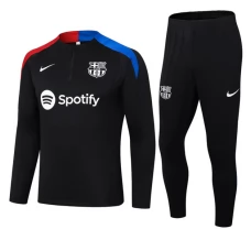 Enfant FC Barcelone Survêtement 2024/25 - 1-4 Zip Noir Rouge