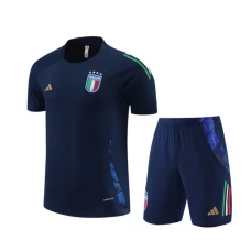 Enfant Italie Ensemble Maillot d'entraînement 2024/25 - Shorts Bleu