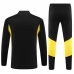 Enfant Juventus Ensemble Sweat d'entraînement 2023/24 - 1-4 Zip Noir Jaune