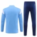 Enfant Manchester City Ensemble Sweat d'entraînement 2023/24 - 1-4 Zip Bleu
