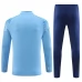 Enfant Manchester City Ensemble Sweat d'entraînement 2023/24 - 1-4 Zip Bleu