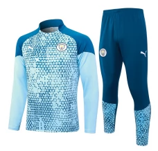 Enfant Manchester City Ensemble Sweat d'entraînement 2023/24 - 1-4 Zip Bleu Enfant Manchester City Ensemble Sweat d'entraînement 2023/24 - 1-4 Zip Bleu
