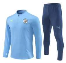 Enfant Manchester City Survêtement 2024/25 - 1-4 Zip Bleu