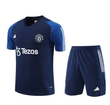 Enfant Manchester United Ensemble Maillot d'entraînement 2023/24 - Shorts Bleu Enfant Manchester United Ensemble Maillot d'entraînement 2023/24 - Shorts Bleu