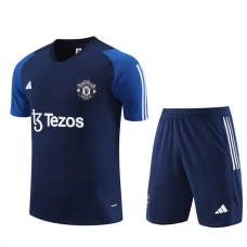 Enfant Manchester United Ensemble Maillot d'entraînement 2023/24 - Shorts Bleu