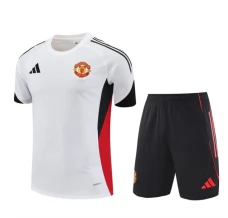 Enfant Manchester United Ensemble Maillot d'entraînement 2025/26 - Shorts Blanc