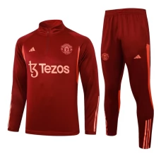 Enfant Manchester United Ensemble Sweat d'entraînement 2023/24 - 1-4 Zip Dark Rouge Enfant Manchester United Ensemble Sweat d'entraînement 2023/24 - 1-4 Zip Dark Rouge