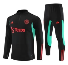 Enfant Manchester United Ensemble Sweat d'entraînement 2023/24 - 1-4 Zip Noir