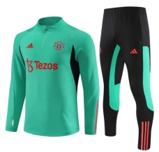 Enfant Manchester United Ensemble Sweat d'entraînement 2023/24 - 1-4 Zip Vert Enfant Manchester United Ensemble Sweat d'entraînement 2023/24 - 1-4 Zip Vert