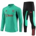 Enfant Manchester United Ensemble Sweat d'entraînement 2023/24 - 1-4 Zip Vert