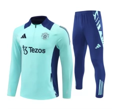Enfant Manchester United Survêtement 2024/25 - 1-4 Zip Bleu