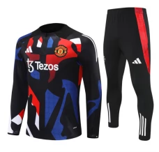 Enfant Manchester United Survêtement 2024/25 - 1-4 Zip Noir Enfant Manchester United Survêtement 2024/25 - 1-4 Zip Noir