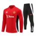 Enfant Manchester United Survêtement 2024/25 - 1-4 Zip Rouge