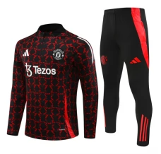 Enfant Manchester United Survêtement 2024/25 - 1-4 Zip Rouge Noir Enfant Manchester United Survêtement 2024/25 - 1-4 Zip Rouge Noir