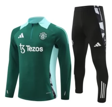 Enfant Manchester United Survêtement 2024/25 - 1-4 Zip Vert