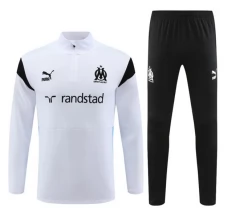 Enfant Olympique de Marseille Ensemble Sweat d'entraînement 2023/24 - 1-4 Zip Blanc