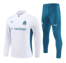 Enfant Olympique de Marseille Survêtement 2024/25 - 1-4 Zip Blanc