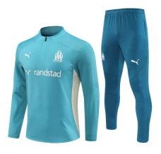 Enfant Olympique de Marseille Survêtement 2024/25 - 1-4 Zip Bleu