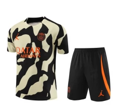 Enfant Paris Saint-Germain Ensemble Maillot d'entraînement 2023/24 - Shorts Noir Jaune