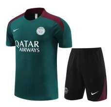 Enfant Paris Saint-Germain Ensemble Maillot d'entraînement 2024/25 - Shorts Vert Enfant Paris Saint-Germain Ensemble Maillot d'entraînement 2024/25 - Shorts Vert